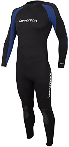 Lemorecn Mens Wetsuits Jumpsuit Neoprene 3/2mm Full Body Diving Suit (3031, 3XL)