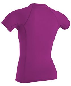 O’Neill UV Sun Protection Women’s Basic Skins Short-Sleeve Crew Rashguard Top