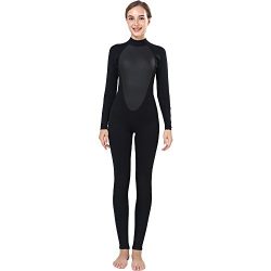 Ladies 3mm Size Medium Long Sleeves CR Neoprene Women Wetsuit Diving Surfing Suit