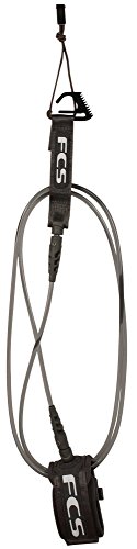 FCS Comp Surfboard Leash – Graphite – 5′