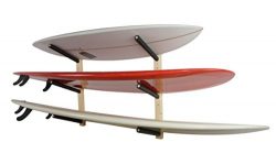 Surfboard Wall Rack | Basic Wood Surf Rack | 3 Boards | StoreYourBoard
