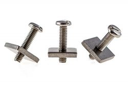 SBS – Stainless Steel Longboard Fin Screw & Plate – Pack of 3