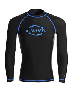 DIVE & SAIL Rash Guard Men Long Sleeve UPF 50+ UV Protection Swimsuits Top