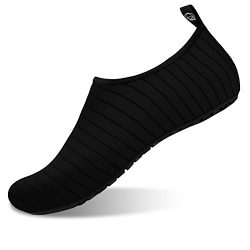 JIASUQI Womens and Mens Summer Outdoor Water Shoes Aqua Socks For Beach Swim Surf Yoga Exercise