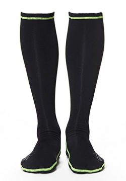 WETSOX Therms Round Toe Wetsuit Socks, Get In and Out of Wetsuit or Booties in Seconds, 1mm Neop ...