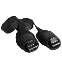 BPS 15′ Surf / SUP Tie Down Straps – Black