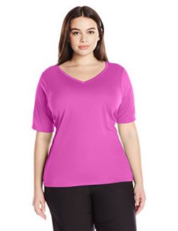 Kanu Surf Women’s Plus Size Solid Upf 50+ Swim Shirt Rashguard