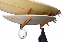 Bamboo Surfboard Storage Rack for 2 Boards – Grassracks Kaua’i Duo