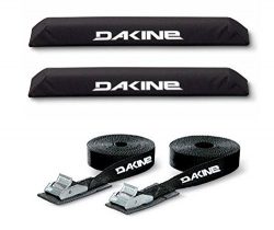 DaKine Long Aero Rack Pads with 12′ Tie Down Straps – Black