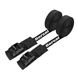 Dorsal Surfboard Kayak SUP Rack Tie Down Straps – Black