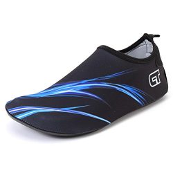 FCKEE Water Shoes Aqua Shoes Aqua Socks Slip-On Barefoot Lightweight Quickdry Durable Sole Mutif ...