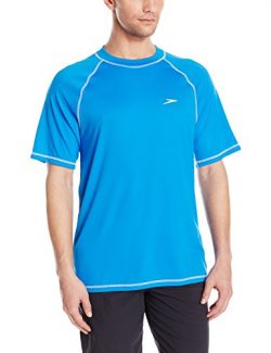 Speedo Men’s UPF 50+ Short-Sleeve Rashguard Swim Tee