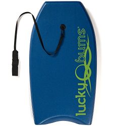 Lucky Bums Body Board with EPS Core Slick Bottom and Leash for Kids and Adults