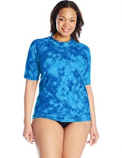 Kanu Surf Women’s Plus-Size Sydney Plus-Size UPF 50+ Sun Protective Rashguard