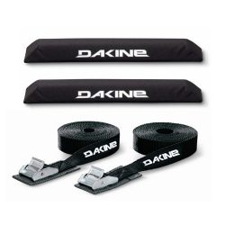 Dakine 18″ Aero XL EXTRA LARGE Black Surfboard / SUP / Kayak Roof Car SUV Rack Pad Set wit ...