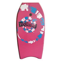 Younger 37 inch Super Bodyboard with IXPE deck, Perfect surfing (Rose)