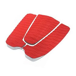 FITACTIC Universal 3-Piece Diamond Grooved Stomp Traction Pad Grip Mat with Tail Kick for Surfbo ...