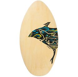 Lucky Bums Skim Board, Wood, 39-Inch, Manta Ray