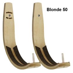 Hawaiian Gun Rack Blonde 50 Surfboard Wall Rack for Long Boards and Short Boards