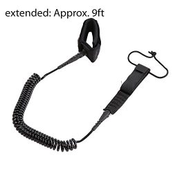 5.5mm Thick Coiled Leash Cord Body Board Ankle Leash Surfboard Leash Coiled for Paddleboard Surf ...