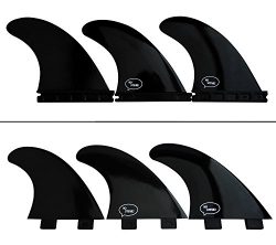 Fiberglass Reinforced Polymer Surfboard Fins – Thruster (3 Fins) FCS or Futures Sizes, Cho ...