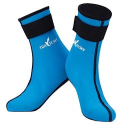 Premium Neoprene Water Snorkeling Socks Booties for Water Sports, Diving, Swimming, and Surfing  ...