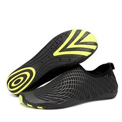 CIOR Men Women’s Barefoot Quick-Dry Water Sports Aqua Shoes With 14 Drainage Holes For Swi ...