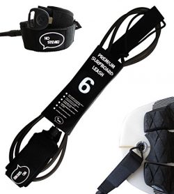 Premium Surf Leash [1 Year Warranty] Maximum Strength, Lightweight, Kink-free, Perfect for All T ...