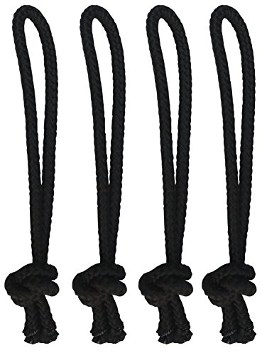 SBS – Leash String Cord for Surfboard, Longboard and SUP – 4 Pack (Black)