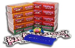 Bubble Gum Surf Wax 10 Pack Surfboard Wax (Warm/Tropical, Bubble Gum Surf Wax 10 Pack)