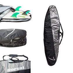 Dorsal Project StormChaser Travel Longboard Surfboard Travel Board Bag – 8′ / Black/Grey