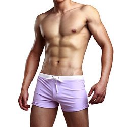 MASS21 Men’s Beach Surf Board Shorts Mens Swim Suits Extended Size Size XXL, Purple