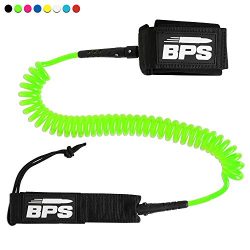 BPS 10′ Coiled SUP Leash – Green