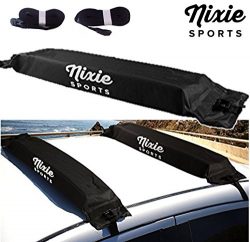 Universal Soft Roof Rack by Nixie Sports – 34″ Wide for Kayaks, Canoes, Surf Boards  ...