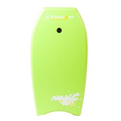 Younger 37 inch Body Board with Leash, EPS Core and Slick Bottom