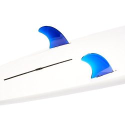 Dorsal FlexCore Surfboard Side/Rear Longboard Surfboard Fins (2) FCS Base – Blue