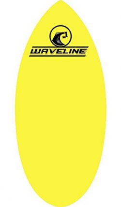 Waveline Skimboard Professional Series Original Wood Skim Board – Lightweight Durable (Yel ...