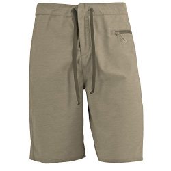 White Sierra Big Surf Board Short, Bark, 38