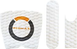 Skimboard Traction Stomp Pad Grip, White, Universal Fit for all Fiberglass Skim Board Models and ...