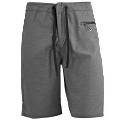 White Sierra Big Surf Board Short, Black, 36