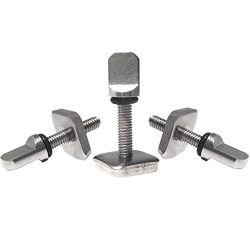 Stainless “Thumb” Longboard Surfboard Fins Screw and Plate by Dorsal SUP Set of 3 /  ...