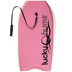 Lucky Bums Body Board with EPS Core, Slick Bottom, and Leash, 41- Inches, Pink