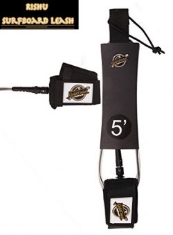 Gold Coast Surfboards – 5′ RISHU Surfboard Leash – Durable Kink-Free (1/4̸ ...