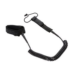 Docooler 5.5mm Thick Coiled SUP Leash Cord Body Board Bodyboarding Ankle Leash for Paddleboard S ...