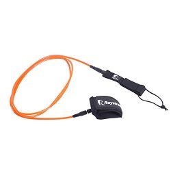 RAYSTREAK 10′ Premium Surfboard Straight Leash (Orange)