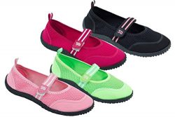 Brand New Women’s Slip-On Water Shoes With Velcro Strap Available In 4 Colors