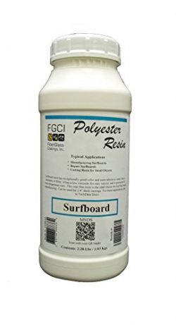 Polyester, Surfboard Resin, Clear, Wax Free, 1 Quart