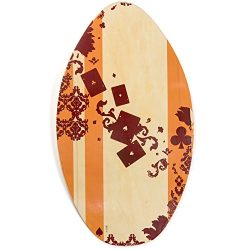 Lucky Bums Wood Skimboard, Clubs – 39 Inches