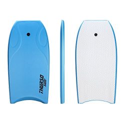 THURSO SURF 42” Lightweight Bodyboard PE Core IXPE Deck HDPE Slick Bottom Includes PRO Dou ...