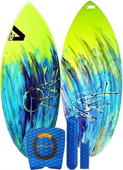 Skimboard / Wakesurf Board, Fiberglass/Carbon Fiber Avac by Apex, Up to 120lbs, Choose Size/Desi ...